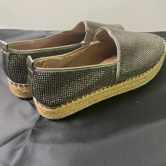 CLEARANCE Steve Madden Chopur-R Pewter Multi Espadrilles Size 6โ Studded GUC! - Picture 3 of 8